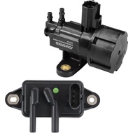 EGR Pressure Feedback Sensor DPFE15 + EGR vacuum solenoid valve vs63 Replacement for Ford F-150 E-15