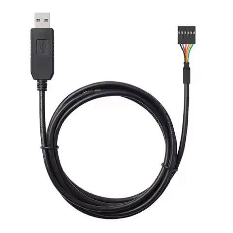 JavicTech USB to Serial TTL-232R-3V3 UART Converter Cable Level UART Signals, Compatible with Window