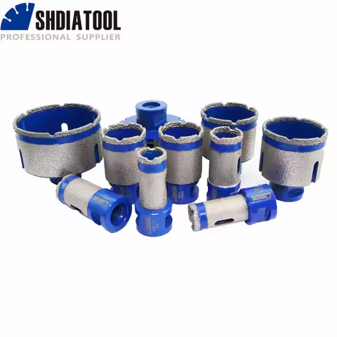 SHDIATOOL 1Pc Diamond Drilling Finger Milling Bits Dia20/25/35/50/68/75mm Hole Saw Opener Ceramic Ti