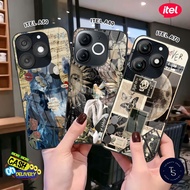 Softcase Glass For ITEL A50, A70 & A80 - Case Handphone ITEL A50, A70 & A80 [T82].