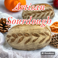 Artisan Sourdough 500 g ขนมปังอาร์ติซาน ซาวโดว์ Homemade Artisan Sourdough ทำจากยีสต์ธรรมชาติ ขนาด 5