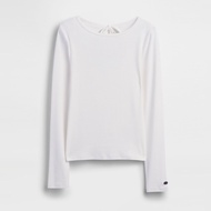 Gap | เสื้อยืดแขนยาวผสมผ้าคอตตอนและโมดาล