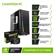 NVIDIA GeForce Champion PC: PALIT GeForce GTX 1650 StormX D6 with AMD Ryzen 5 2600