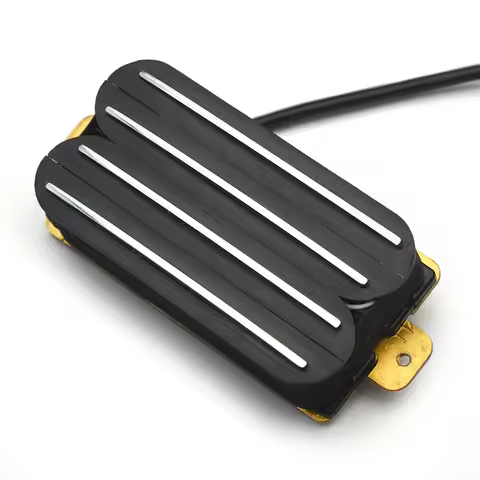 Guitar High Output Rail Quad Coil Humbucker Pickup, Metal Style Ceramic Pickup for ST TL LP Electric