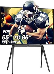 AVLT Studio Steel Quad TV Floor Stand for 65 to 86 inch VESA Screens, Supports Up to 132 lb (60 kg),