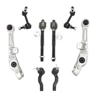 AzbuStag 8Pcs Front Lower Forward Control Arm Sway Bar Link Tie Rod Suspension Kit for INFINITI G35 