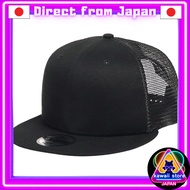 [New Era] Mesh Cap for Men, Plain Cap, Hat 9FIFTY with 99HeadwearShop Sticker, Baseball Cap, Standar