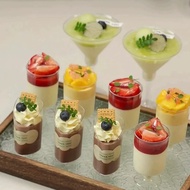 (10pcs) Disposable Mousse Dessert Cup Mini Jelly Cup Cawan Buffet Party