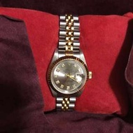 ROLEX 鑽石錶。黃金鋼鑲鑽。98%new 100%authentic