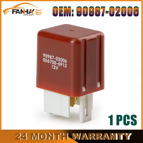 Automotive Relay 90987-02006 For Toyota Landcruiser 84-09 Hilux 86-05 Prado 95 Series RAV4 Water Tan