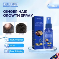 EELHOE Ginger Hair Growth Spray Gentle Nourishing Moisturizing Smooth Shiny Hair Care Promote Hair G