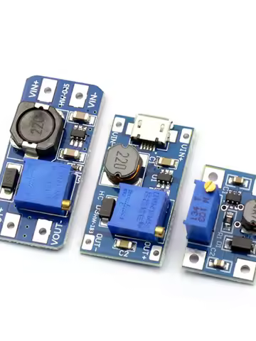 2a Boost Board DC-DC Adjustable Boost and Stabilized Power Module Mt3608 Input 2-24V Liters 5/9/12/2