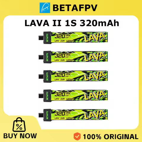 BETAFPV LAVA II 320mAh 1S 95C Battery 5PCS/10PCS/15PCS/20PCS for Air65, Meteor65 Pro Brushless Whoop