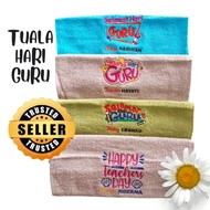 TUALA HARI GURU | TUALA MUKA | HAPPY TEACHERS DAY | SULAM | 16  MEI | TUALA SULAM | AMBROIDERY | FACE TOWEL