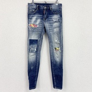 DSQUARED2 Dsquared2SKATER牛仔褲/牛仔褲 拉鍊門襟 靛藍色 W30 號古著款