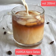 6pcs 200ml Coffee Tea Cups (set of 6 pcs)/ Coffee Cups/ Cups Small Handle Cups White Water Cups 255