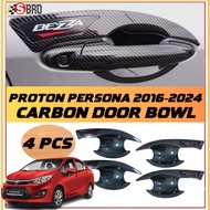 PROTON PERSONA 2016-2024 PCS DOOR BOWL COVER CARBON ACCESSORIES GLOSSY EFFECT