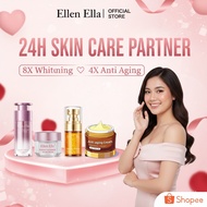 ELLEN ELLA Skincare Set Niacinamide Whitening Serum Anti Aging Cream For Woman