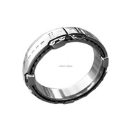 CH* Creative Rotating Metro Circle Band Modern Minimalist Jewelry With Motion Effect