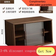 YQ63 Japanese-Style Solid Wood Sideboard Kitchen Locker Coffee Storage Cabinet Cupboard Wooden Storage Box Table Storage