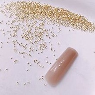 1 ถุง เล็บ อาร์ต เดคคอเรชั่น 0.8 มม. Gold Dot Semicircle โลหะ Rivet Dot Hollow Nest เล็บ Diy Nails C