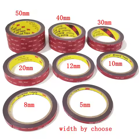 free shipping 0.64mm x 3meter Car Special Double-sided Tape V HB Black Strong Tape DOUBLE SIDE TAPE