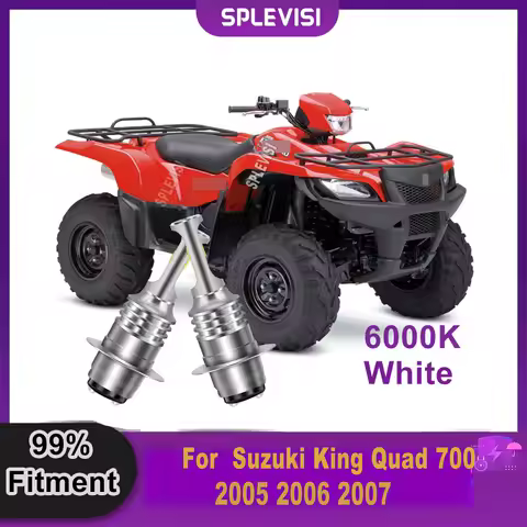 12V 35W H6 Moto LED Headlight Bulb 6000K White - 1:1 Size Quality Replacement Bulb For Suzuki King Q