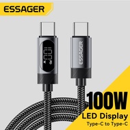 Essager M 100W /30W  current display fully compatible Fast Charging data cable Interfaces : 7A A-C  