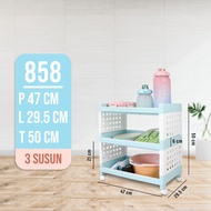 Rak Dapur Susun Dengan Roda Rak Susun Serbaguna 234Susun Dengan Roda