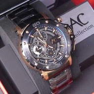 Jam Tangan Pria Alexandre Christie AC 9205 MC Black Rose Gold