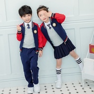 HUANGHU Store "Kids School Uniforms Sportswear Set for Autumn &amp; Winter in Malaysia"