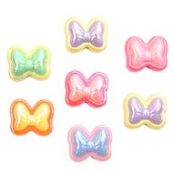 4/10pcs 20x17mm Acrylic Plated Color Matching Double-Sided Bow Bead For DIY Bracelet Jewelry Accessories
