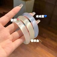 Shop Opal Bracelet Ice Blue Pink Champagne Glass Imitation Agate Chalcedony Bracelet White Gray Prem