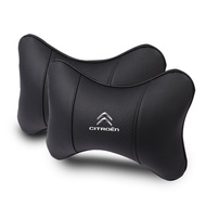 Breathable Leather Headrest Neck Pillow Car Head Neck Pillow For Citroen C4 AIRCROSS C5 AIRCROSS C3-