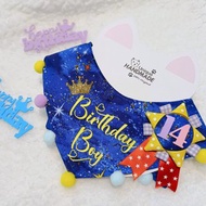 寵物生日 圍巾 birthday boy