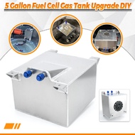 New Type Silver 5 Gallon 20L Aluminium Fuel Surge tank Fuel cell with sensor foam or without sensor 