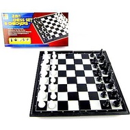 International 2in1 Magnetic Chess Set (Chess &amp; Checkers) / 西洋棋 / Folding Magnetic Board Chess set CAN PLAY 2 GAMES