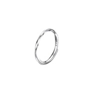 999 Sterling Silver Plain Ring Ring Men Women Same Style Small Closed 999 Pure Silver Tail Ring Non-
