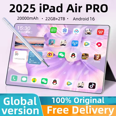 Original Tablet iPad Air Pro 12 Inch 24GB RAM 2TB ROM tablet Android 15 Core Pad Tablet PC Phone Dua