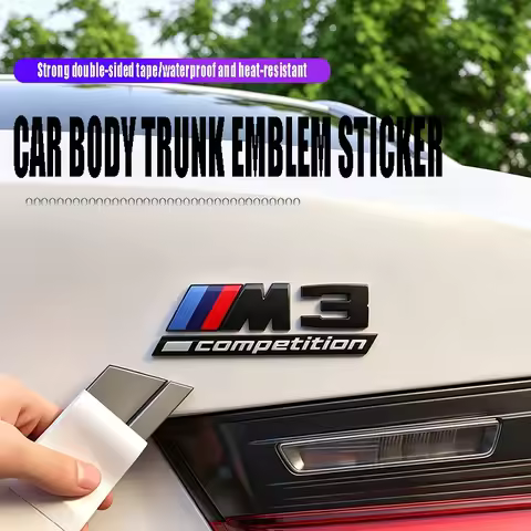 3D Metal Car Thunder Rear Tail Side Label Metal Sticker Accessories For BMW X1 X2 X3 X5 X4 X6 X7 iX3