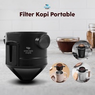 One Two Cups Portable Cone Coffee Dripper Filter V60 Coffee Filter Coffee Dripper Set - F-402