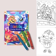 Elemental Movie Coloring Activity Book Birthday Party Giveaway Souvenir