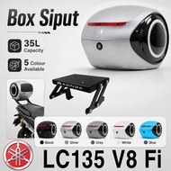 Combo Set Monorack LIPAT Rapido Yamaha LC135 V8 Fi Top Box Alien ABS Tail Box Siput 35L Accessories 