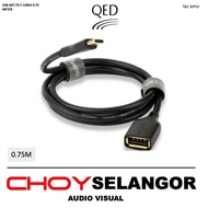 QED Connect USB A(F) to C Cable 0.75M