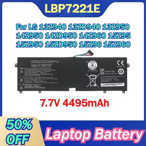 LBP7221E 7.7V 4495mAh Laptop Battery For LG 13Z940 13ZD940 13Z950 14Z950 14ZD950 14Z960 15Z95 15Z950