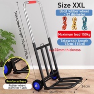 👍Trolley Foldable Hand Truck 6 Wheels Climb Stairs Troli Barang Pasar Malam Troli Heavy Duty Shoppin