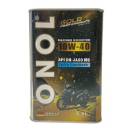 ONOL Full Synthetic Oil Gold Racing Scooter 10W40 API SN JASO MB 0.8Lit for Scooters