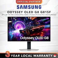 [FAST SHIP] Samsung Odyssey OLED G8 G81SF | 27"/ 32" 4K UHD | 0.03ms | 240Hz | AMD FreeSync Premium 