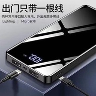 行動電源 快吃 便攜電源 超大容量40000毫安充電寶超薄快充OPPOvivo華為蘋果通用移動電源