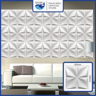 Paus Biru - WALL PANEL 3D PVC WALLPANEL WALLPAPER DINDING / WALL PANNEL 50X50CM TEBAL EMBOSS 29MM